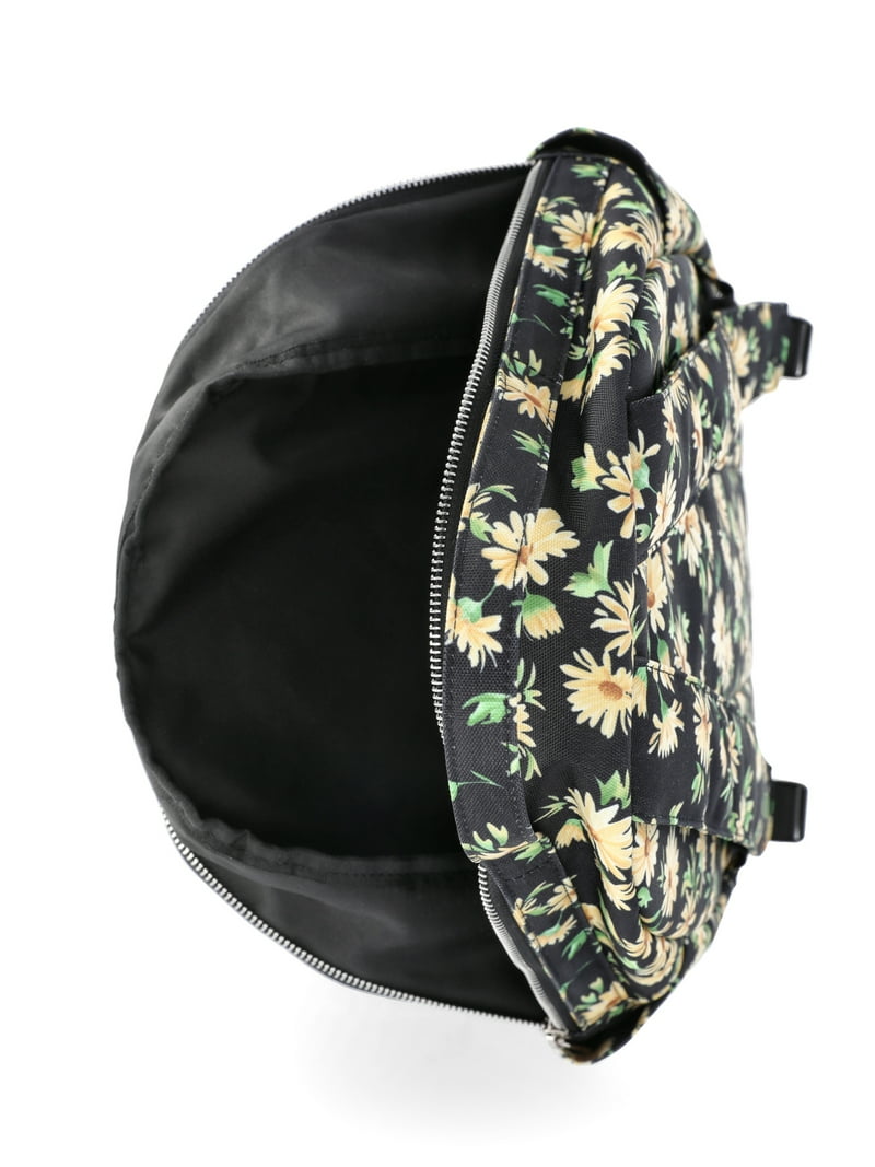 No Boundaries Dome Backpack for Women Black Daisy 16x12x5.13  display picture 3