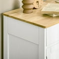 thumbnail image 2 of Sideboard with Solid Wood Countertop, Modern Kitchen Storage Cabinet, Coffee Bar Cabinet with 2 Drawers, Doors and Adjustable Shelf,, 2 of 8