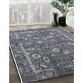thumbnail image 3 of Ahgly Company Machine Washable Indoor Rectangle Industrial Modern Dark Goldray Area Rugs, 5' x 7', 3 of 7