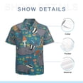 thumbnail image 7 of High Quality Hawaiian Shirts for Men Short Sleeve Aloha Beach Shirt Floral Summer Casual Button Down Shirts Blouses ACNV79, 7 of 7