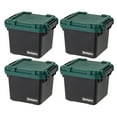 thumbnail image 1 of Remington 28 L Heavy Duty Trail Box Stackable Storage Bin with Latching Lids Black 4 Pack, 1 of 13