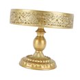 thumbnail image 1 of Display Treat Stand, Golden Cake Holder Lace Design Easy Assembly Round Treat Display For Home, 1 of 8