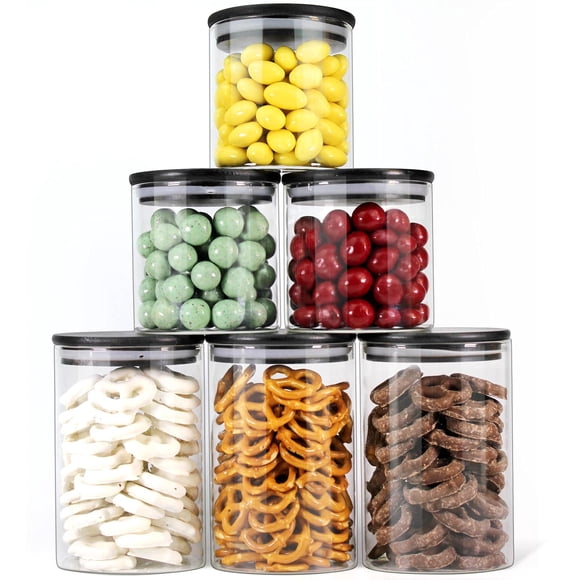 Juego de frascos de vidrio para almacenamiento de alimentos Urban Green de 20oz y 30oz