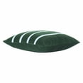 thumbnail image 4 of Beautiful 20" x 20" Thyme Green Stripe Velvet Decorative Pillow by Drew Barrymore, 4 of 5