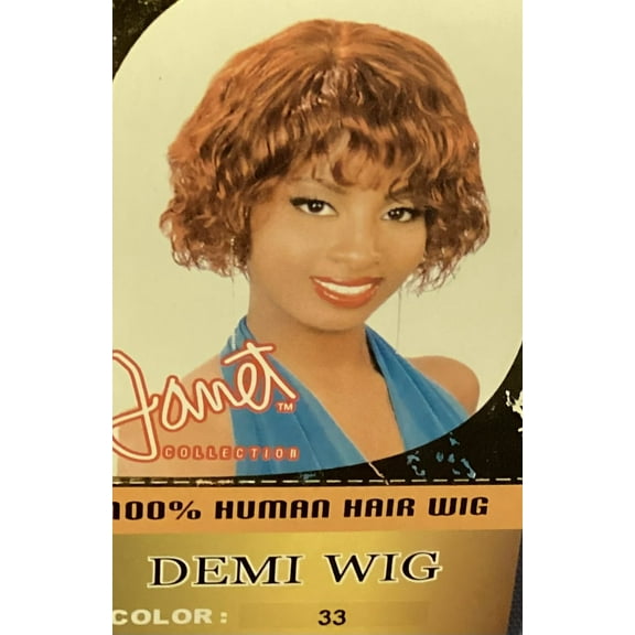 JANET COLLECTION 100% HUMAN HAIR WIG - STYLE DEMI WIG / COLOR #33