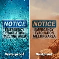 thumbnail image 6 of (2 Pack) Emergency Evacuation Meeting Area OSHA Notice Sign 24 Inch X 18 Inch Plastic Sign, Weather Resistant, UV Protected for Workplace, Business, and Construction Site, Made in the, 6 of 8