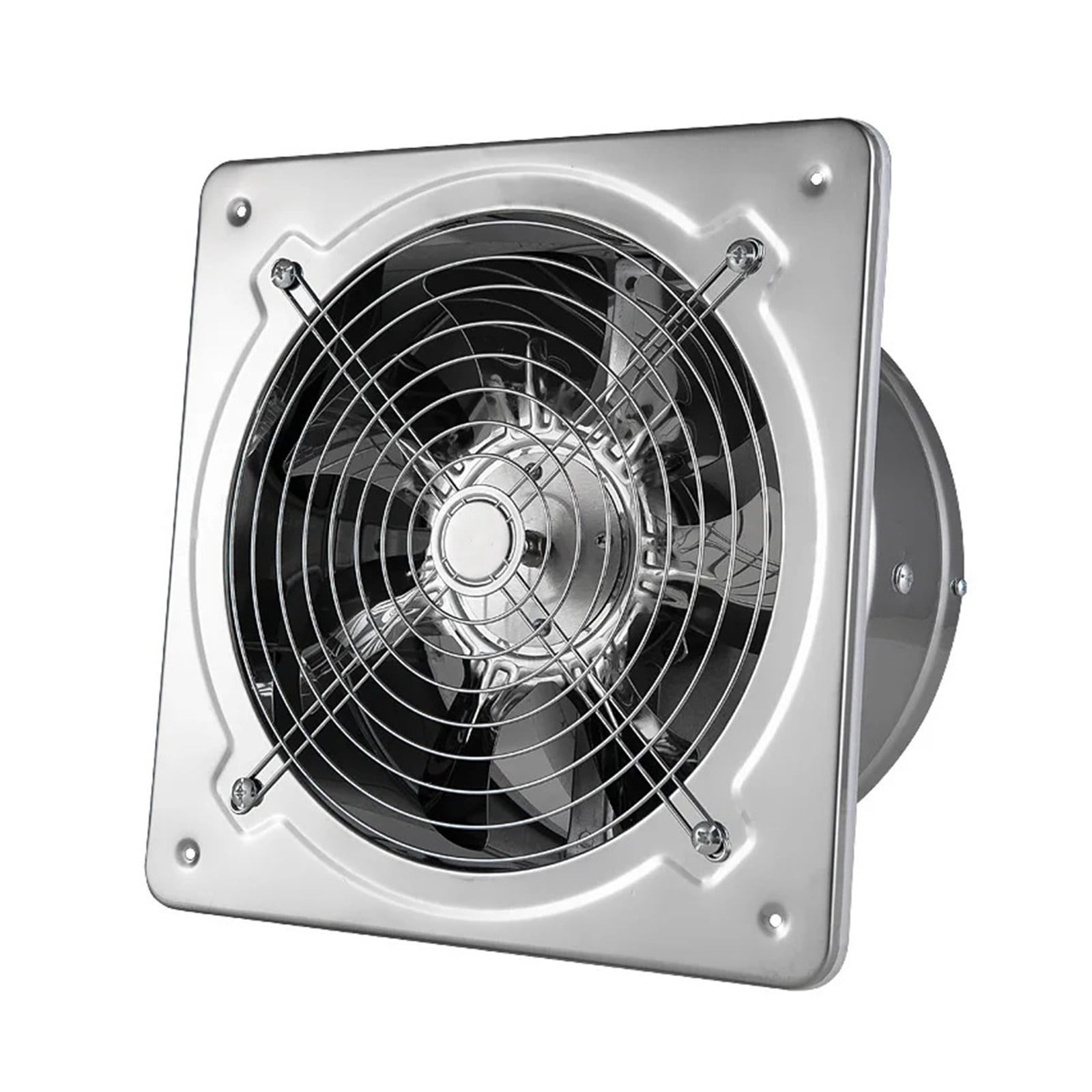 6''7'' Booster Fan Extractor Exhaust Fan Ventilation Pipe Fan For Bathroom Toilet Kitchen Wall Window Stainless Steel Fan ,Energy-Efficient