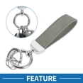 thumbnail image 2 of Unique Bargains Car Keychain Universal Key Chain with Ring for Key Fobs for Home Zinc Alloy Silver Tone Gray 1 Set, 2 of 6