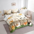 thumbnail image 4 of Manfei Cartoon Kitten Cat Twin Bedding Sets 7-Piece for Kids, Spring Flower Floral Bedding Comforter Set, Japanese Anime Animal Reversible Sheet Sets, Super Cozy Room Decor, 4 of 8