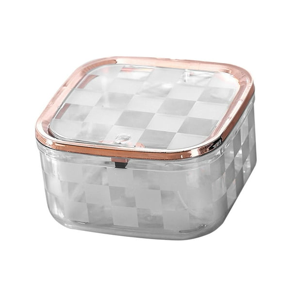Cubo de basura de mesa Organizador de almacenamiento Cubo de basura multifuncional Contenedor de basura para Claro Pequeño