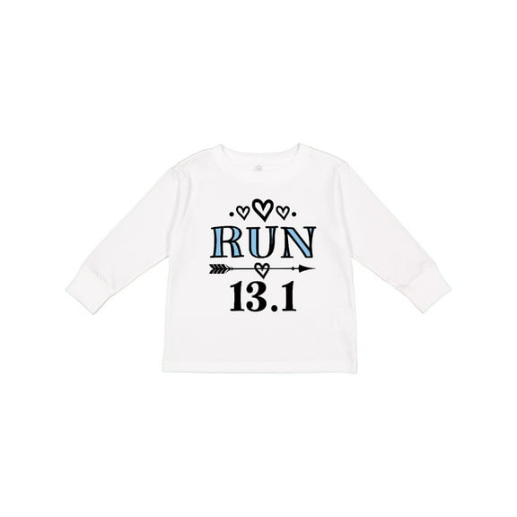 Inktastic Running Half Marathon Run Girls Long Sleeve Toddler T-Shirt