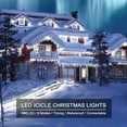 thumbnail image 5 of LED Icicle Christmas Lights Outdoor, 49FT 96 Drops with 600 LED, 8 Modes Remote Control Waterproof Connectable Twinkle Fairy String Light for Thanksgiving Hanging Icicles, 5 of 6