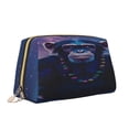 thumbnail image 2 of Xecao Starry Sky Meditating Chimpanzees Print Fashion Makeup PVC Bag Large Capacity Travel Cosmetic Bag for Women Organizer Toiletry Clutch, 2 of 8