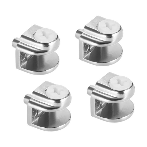 Glass Shelf Brackets Glass Clamp Clip Shaft Mount for 5-8mm, Type-02, 4Pcs
