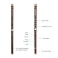 thumbnail image 3 of POINTERTECK F Key Chinese Traditional Instrument Dizi Bitter Bamboo Flute with Chinese Knot for Beginners, 3 of 3
