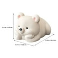 thumbnail image 2 of FRCOLOR Cute Bear Tissue Box Holder For Living Room Dining Table And More Durable And Easy To Clean Multi Functional Desktop Decoration Simple And Modern Design, 2 of 8
