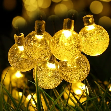 Solar String Lights 16ft 30 Led Waterproof Outdoor Globe Fairy Bulb Solar String Lights 16ft 30 Led Waterproof Outdoor Globe Fairy Bulb Lighting For Indoor