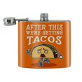 thumbnail image 2 of After This We're Getting Tacos Running Runner Marathon  Stainless Steel 5oz Hip Drink Kidney Flask, 2 of 3
