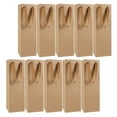 thumbnail image 4 of Raindrops Khaki Kraft Paper Handbag for Wine Bottles with Portable Handle 10Pcs, 4 of 8