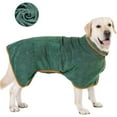 thumbnail image 3 of Large Dog Bathrobe Full Body Wrap Absorbent Quick Dry Towel Pet Pajamas for Dogs New Pet Apparel, 3 of 16