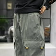 thumbnail image 6 of Cethrio Mens Cargo Pants Relaxed Fit Casual Work- Casual Fall and Winter Outdoor Casual Gray Cargo Pants Size 3XL, 6 of 9