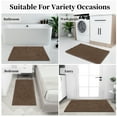 thumbnail image 5 of Easy-Going Luxury Chenille Shag Bath Rugs, Non Slip Bath Mat for Bathroom Floor, 20"x32", Camel, 5 of 7