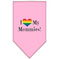 thumbnail image 1 of I Heart My Mommies Screen Print Bandana Light Pink Large, 1 of 1