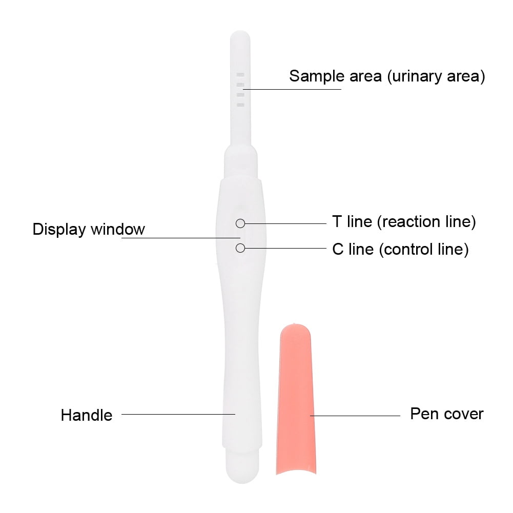 ACOUTO Pregnancy Test, 5pcs Early Pregnancy Tester Pen Home HCG Urine Testing Strip Kit For Women Home Early Pregnancy Detection