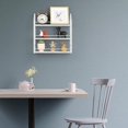 thumbnail image 3 of Spice Rack Organizer Storage Shelf 3 Tier Hanging Kitchen Seasoning Organizer - White, 3 of 7
