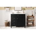 thumbnail image 3 of 36-inch Vanity with Cabinet Door Organizer | Maximize Storage Space in the Bathroom | Vintage Handle Design for Uniqueness, 3 of 5