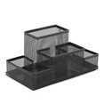 thumbnail image 1 of 1pc(black)desk Organizer, Metal Pencil Holder, Desk Shelf With Mesh Note Holder, 205 X 105 X 100 Mm, Multifunctional Desk Organizer, Office Storage Ac, 1 of 5