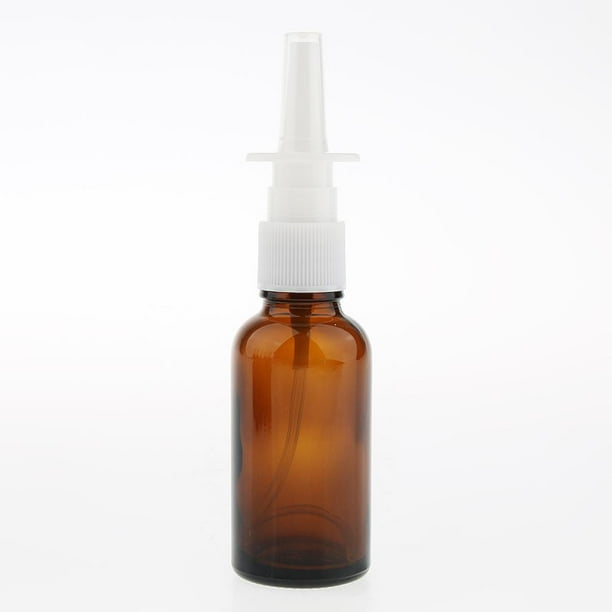 10Pcs 30ml Mini Glass Empty Refillable Nose Sprayer Nasal Spray