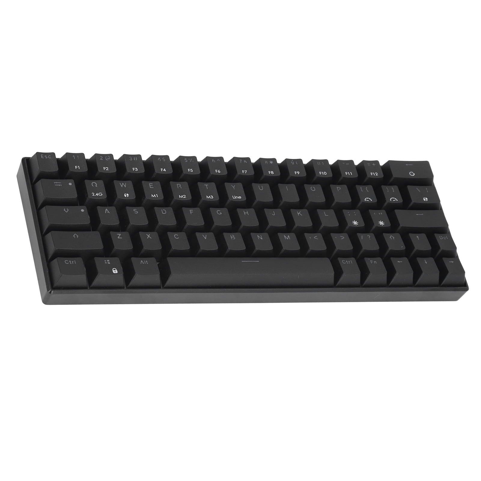 Mechanical Gaming Keyboard, Triple Mode 64 Key Black Mechanical