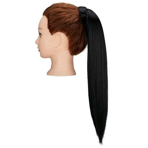 DODOING 20 24 28 Inch Hair Pieces for Women Long Straight/Curly Wave Ponytail Extension Fake Hair Drawstring Ponytails for Black Women Human Hair