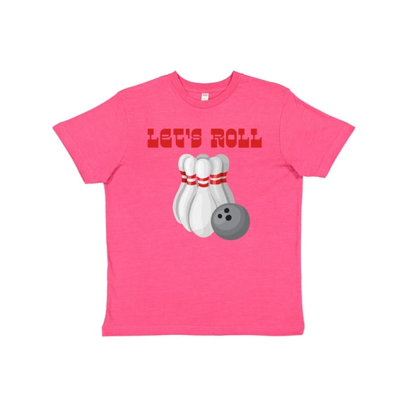 Inktastic Let's Roll Bowling Youth T-Shirt