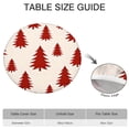 thumbnail image 6 of Red Christmas Tree Pattern Round Fitted Tablecloth with Elastic Edge,Dining Table Cover Waterproof,Outdoor Round Tablecloth for Camping,Dining,Indoor and Outdoor, 6 of 7