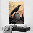 thumbnail image 4 of ZFLMY Crow Grave Cemetery Tapestry Wall Hanging for Home Decoration 40*60in, 4 of 6