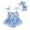 Blue, variant on PMVFHDE Spring Romper Girls Sleeveless Flower Print Mesh Romper Bodysuit For Children Clothes Headbands Girls'Bodysuits&One-Pieces Blue,12-18 Months