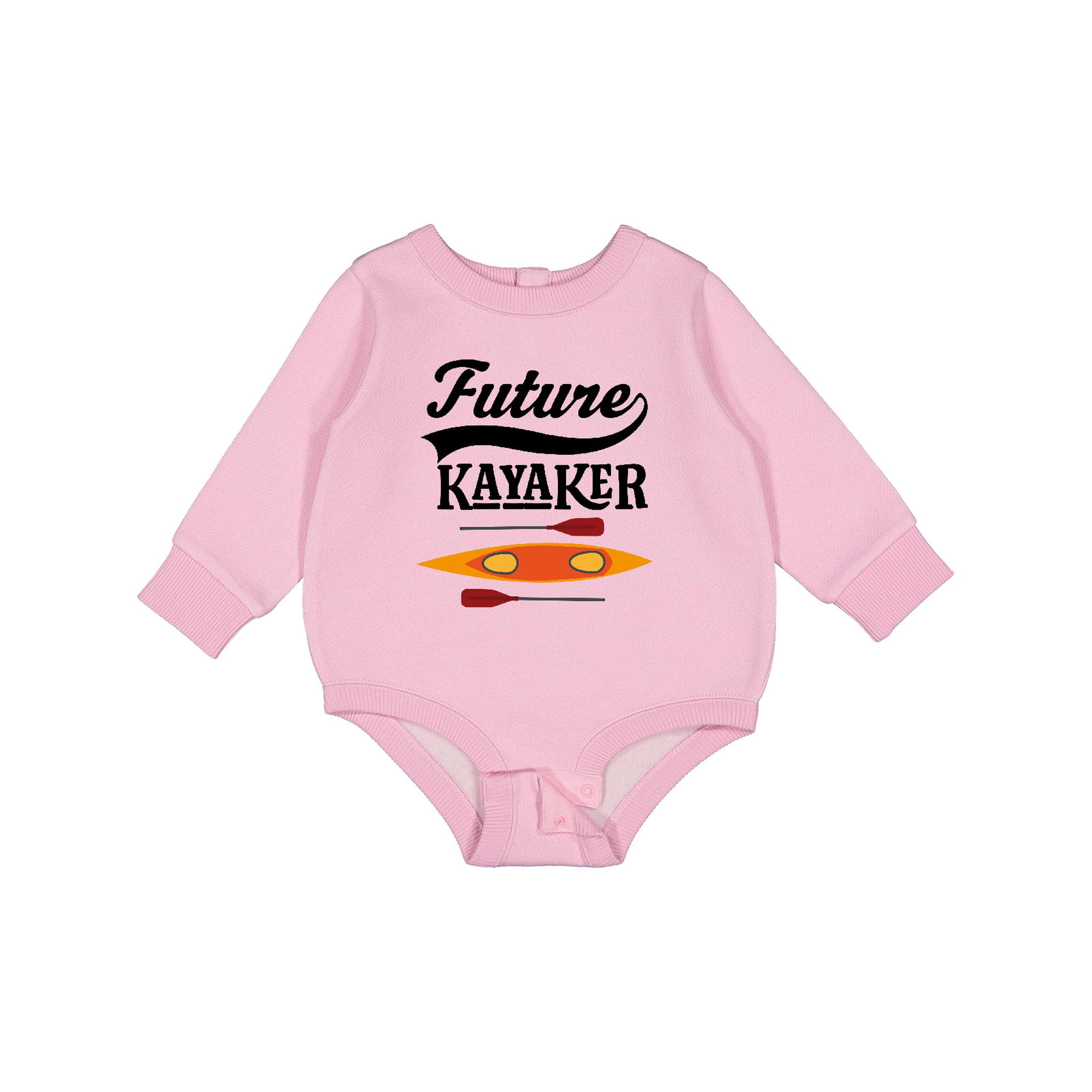 Inktastic Kayaking Future Kayaker Boating Baby Fleece Bodysuit