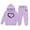 Light Purple, variant on GUNIA Girls 2 Piece Outfits Hoodie Sweatsuit Sets Child Toddler Boys Long Sleeve Solid Warm Pullover Tops Pants Kids Sweat Suit Tracksuit Sweatshirt And Sweatpants Joggers Set Black 2-3 Years