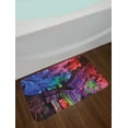 thumbnail image 2 of Colorful Bath Mat, Rainbow Colored Rock Formation Theme Natural Beauties Composition Pastoral Photo, Plush Bathroom Decor Mat with Non Slip Backing, 29.5" X 17.5", Multicolor, by Ambesonne, 2 of 2