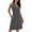 Gray, variant on Pleated Dress for Women Summer V Neck Sleeveless Pleated Bodycon Dresses Knee Length Sundress with Pockets