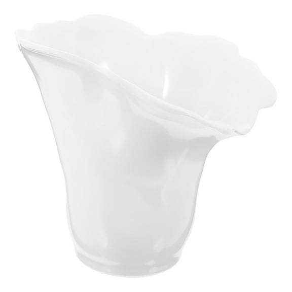 FONDOTIN Deep Serving Bowl Round with Sloped Edge Design White for Restaurants Dining Experience 1Set