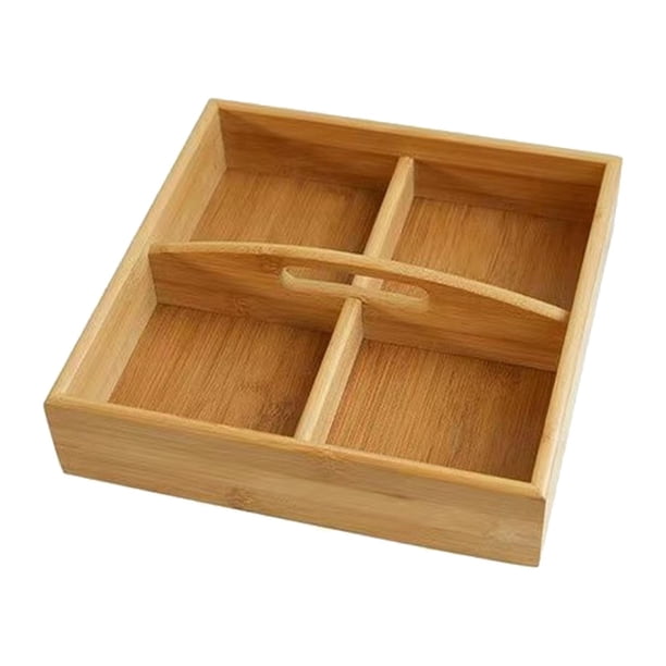 Snack Candy Tray Grids Estuche de almacenamiento de alimentos Contenedor para servir dulces Plato de comida Bandeja de servicio seccional