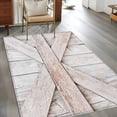 thumbnail image 3 of Farm Door Washable Area Rugs 3'x5', Village Beige Wood Plank Farmhouse Door Low Pile Throw Living Room Rug Non-Slip Sturdy Edge Binding Carpet for Indoor Entryway Bedside Kitchen, 3 of 9