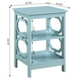 thumbnail image 4 of Convenience Concepts Omega End Table with Shelf, Sea Foam, 4 of 6
