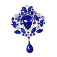 thumbnail image 1 of Broche de diamantes de imitación Yuyangstore decorativo para mujer azul, 1 of 8