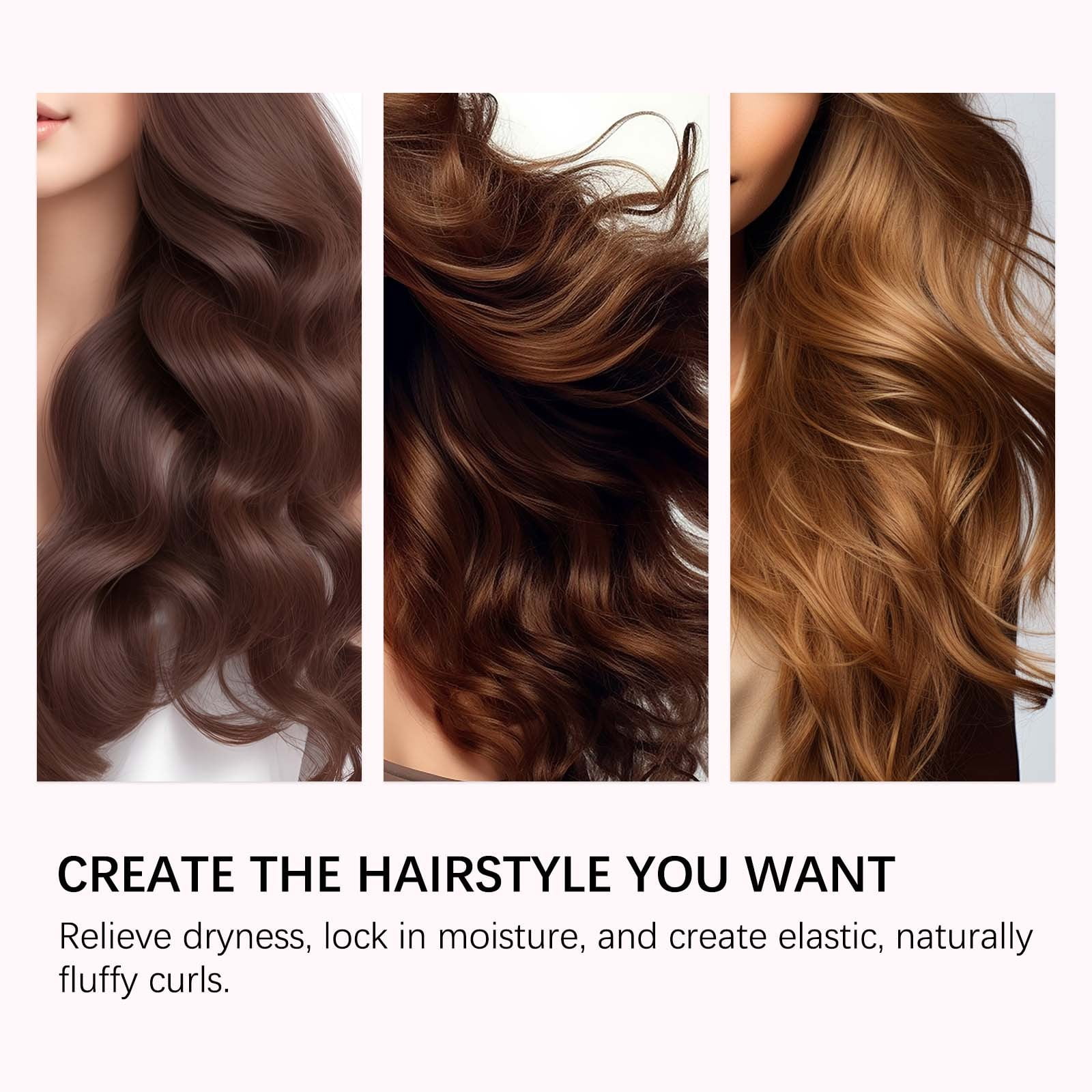 Curl Defining Cream, Hairhalo Curl Defining Cream, Hair Styling Cream, Curl Cream for Curly Hair Anti Frizz, Moisturizing, Smoothing for Curly & Wavy Hair