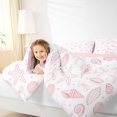 thumbnail image 3 of spefrowx Coquette Seashell Print Full Size Comforter Sets for Teens, Pink Bow Starfish Bedding Comforter Set, Pink Reversible, 3 Pieces, 1 Comforter and 2 Pillowcases, 3 of 6