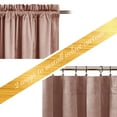 thumbnail image 5 of NICETOWN Dusty Pink Velvet Curtains for Living Room, Thermal Insulated Noise Reducing Energy Efficiency Privacy Luxury Velvet Curtains Room Darkening Rod Pocket Drapes, 52"x84", 2 Panels, 5 of 7
